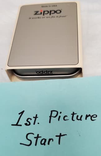 Vintage 1999 Bradford, PA Made in USA Zippo Lighter Moon Over Mountains Logo - Image 1