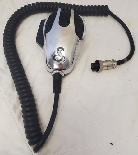 CB Radio Microphone Chrome 4-Pin Mic for Cobra Uniden Galaxy Radios - Thumbnail 4