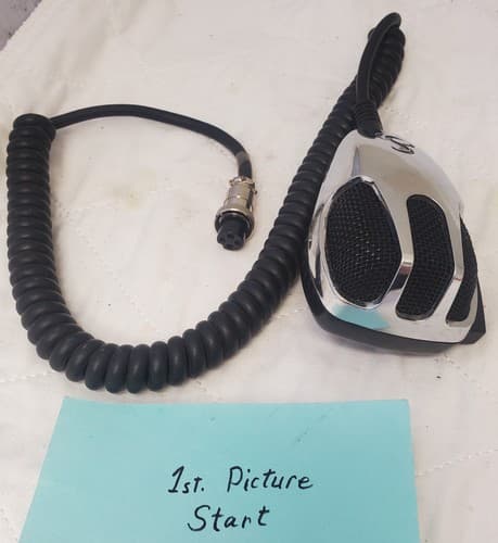 CB Radio Microphone Chrome 4-Pin Mic for Cobra Uniden Galaxy Radios - Image 1