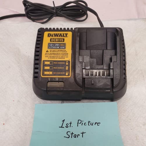 Dewalt DCB115 12V MAX 20V Lithium-Ion Battery Charger LOT-619 - Image 1
