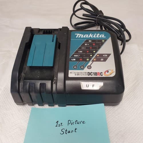 Makita DC18RC 7.2 V 14.4V 18 V Battery Rapid Charger LOT 437 - Image 1