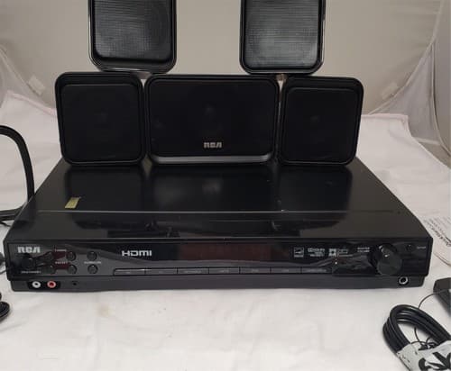 RCA RT2906 Home Theater Sound System with AV Receiver, Remote Cords & Wires - Thumbnail 11
