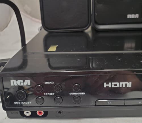 RCA RT2906 Home Theater Sound System with AV Receiver, Remote Cords & Wires - Thumbnail 12