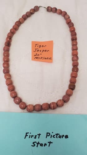20" Tiger Jasper Necklace - Image 1