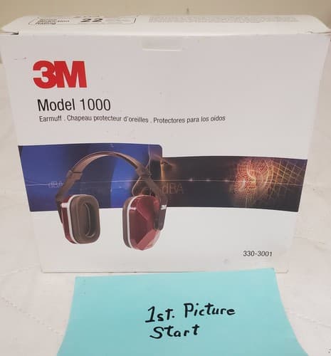 Earmuff Model 1000 Hearing Protection Noise Reduction Rating 22 Lot-493 - Thumbnail 2