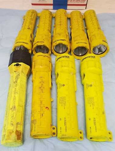 Lot of 9 Nightstick Led Flashlights Light Lamp Torch 4 AA LOT 1073 - Image 1