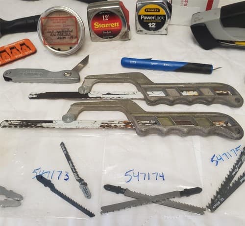 Assorted Measuring Tapes, Cutting Tools, Magnifiers & Blades Hand Tool LOT-546 - Thumbnail 4