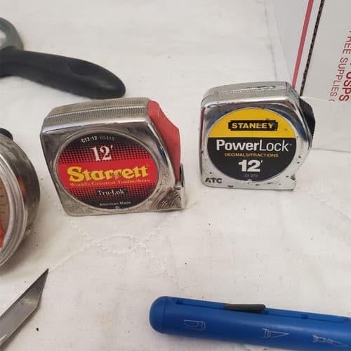 Assorted Measuring Tapes, Cutting Tools, Magnifiers & Blades Hand Tool LOT-546 - Thumbnail 10