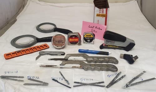 Assorted Measuring Tapes, Cutting Tools, Magnifiers & Blades Hand Tool LOT-546 - Thumbnail 14