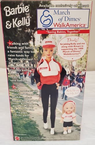1998 Barbie & Kelly Walk America Doll Set March of Dimes Kmart Special Edition - Thumbnail 5