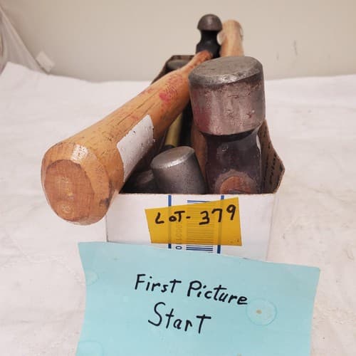 Lot of 6 Nupla Ball Peen Hammer Wood & Fiberglass Handle LOT-379 - Thumbnail 2