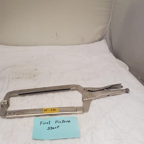 Olympia Tools 18" Locking C-Clamp Pliers with Swivel Pads LOT-236 - Image 1