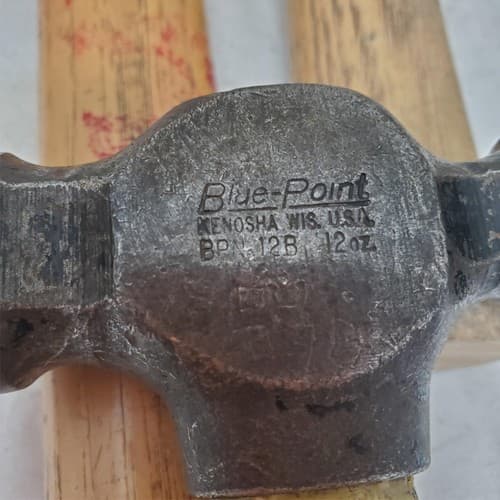 Lot of 6 Nupla Ball Peen Hammer Wood & Fiberglass Handle LOT-379 - Thumbnail 7