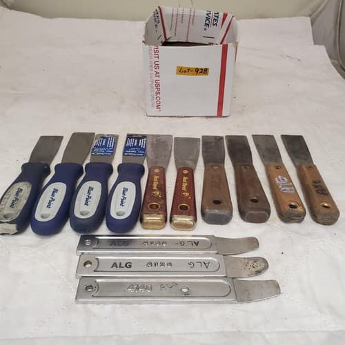 Lot of 13 Putty Knife Knives Gasket Scraper & Skin Wedge LOT-928 - Image 1