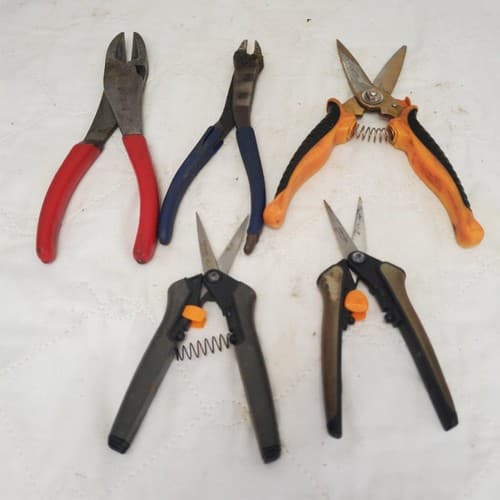 Lot of 5 Assorted Crimpers Stripping Pliers LOT-311 - Image 1