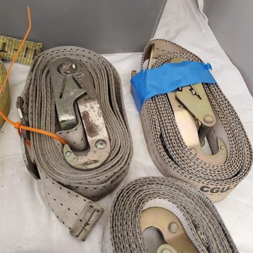 Lot of 7 Tie Down Strap Ratchet 5,000 LB. Load Limit 10 ft L 1"W 800 LOT-1062 - Thumbnail 10