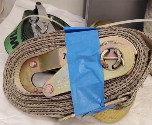 Lot of 7 Tie Down Strap Ratchet 5,000 LB. Load Limit 10 ft L 1"W 800 LOT-1062 - Thumbnail 17