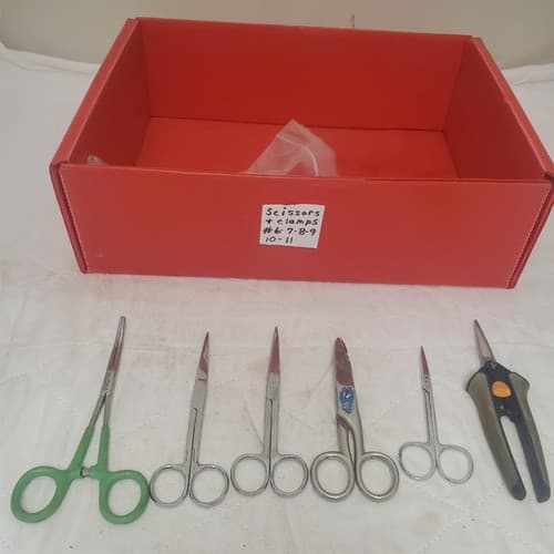 Lot of 6 Various type of Scissors & Pruning Snips #7 - Image 1