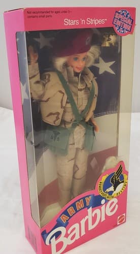 Barbie 1992 - Army Barbie - Stars 'n Stripes Collection - Thumbnail 4