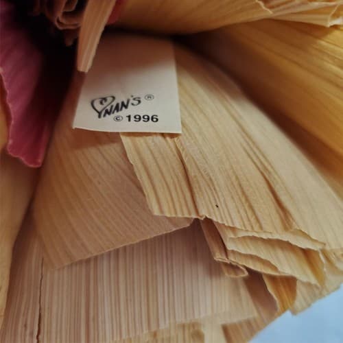 Vintage 1996 Nan’s Corn Husk Doll 7.5" Spring Girl w/ Hat & Braided Hai - Thumbnail 6