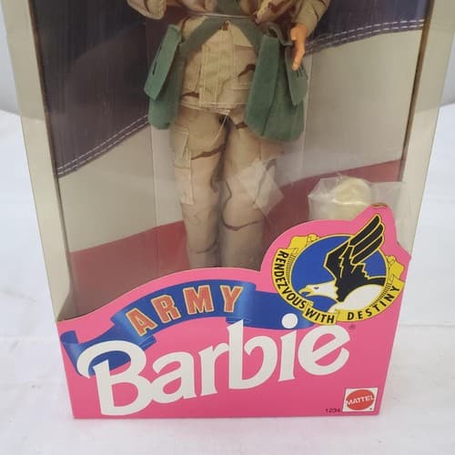 Barbie 1992 - Army Barbie - Stars 'n Stripes Collection - Thumbnail 2