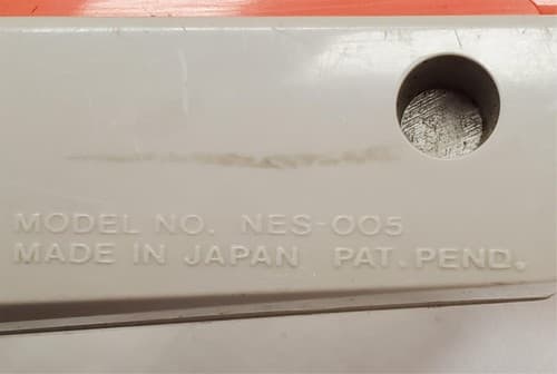 1985 Nintendo Zapper NES-005 Orange Light Gun - Thumbnail 6