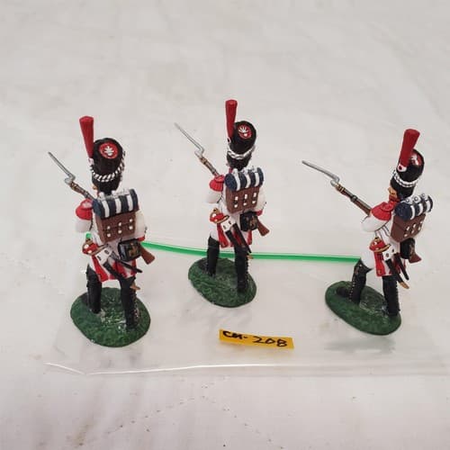 Lot of 3 Hand Painted Metal Toy Soldier Attacking Infantry CM-208 - Thumbnail 4