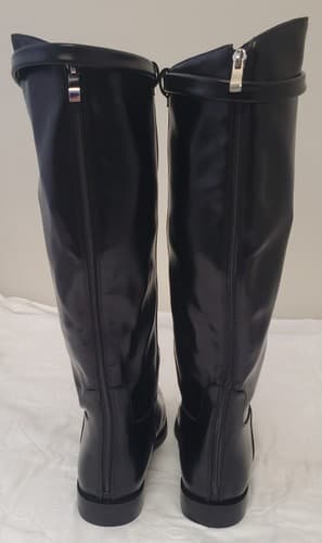 Vaslemuse Womens Black Knee High Boots Square Toe Block Heel Size 6 - Thumbnail 4