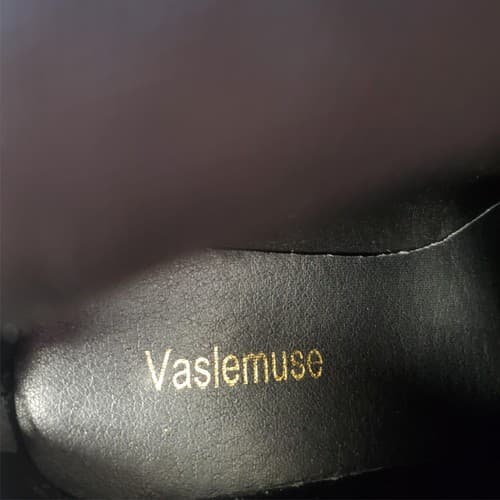 Vaslemuse Womens Black Knee High Boots Square Toe Block Heel Size 6 - Thumbnail 8