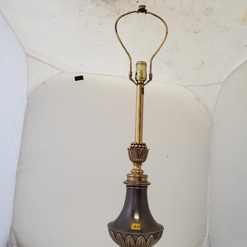 Vintage Stiffel Brass Urn Portable Table Lamp A11 - Thumbnail 4