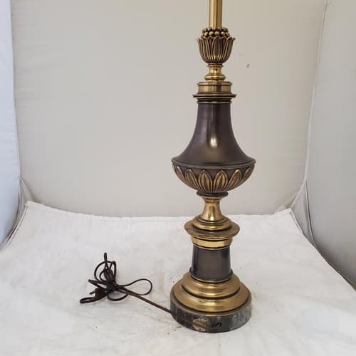 Vintage Stiffel Brass Urn Portable Table Lamp A11 - Thumbnail 5