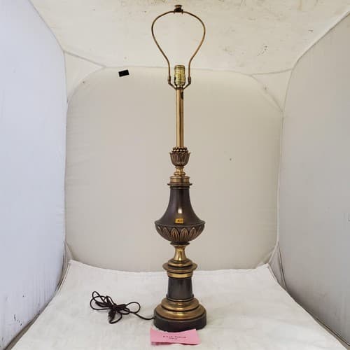 Vintage Stiffel Brass Urn Portable Table Lamp A11 - Thumbnail 7