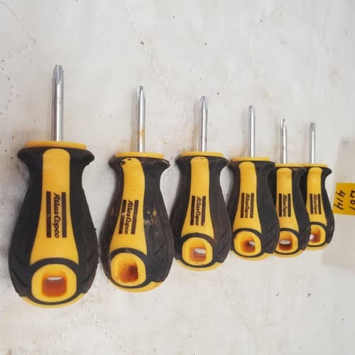 Lot of 6 Atlas Copco Phillips Head Screwdrivers LOT-414 - Image 1