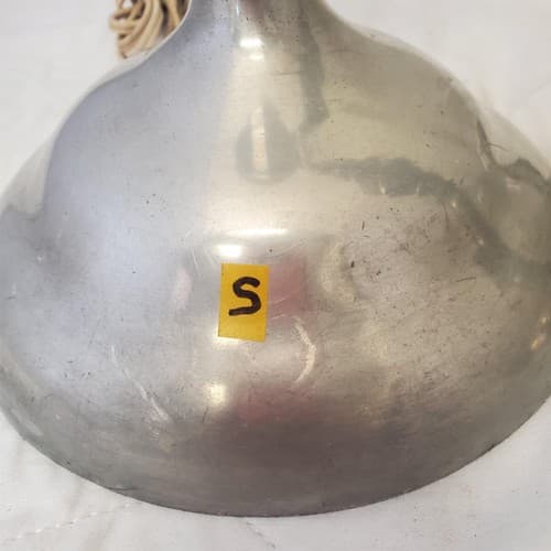 Lot of 2 Vintage Wisna Silver Sculptural Table Lamps S - Thumbnail 2