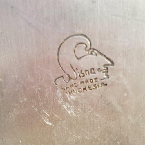 Lot of 2 Vintage Wisna Silver Sculptural Table Lamps S - Thumbnail 7