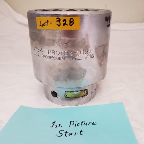 Proto 5794 SAE 2-15/16" Socket 1" Drive 12 Point Professional Tool LOT-328 - Image 1