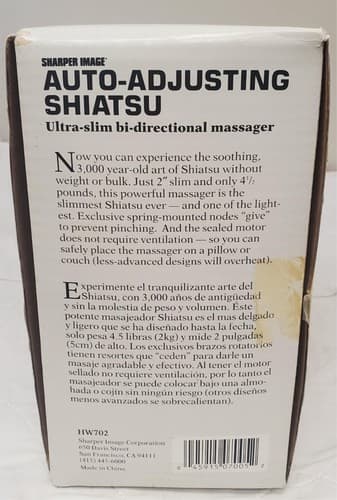 Sharper Image 7006 Auto Adjusting Shiatsu Massager - Thumbnail 6