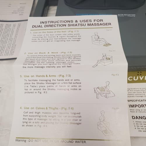 Sharper Image 7006 Auto Adjusting Shiatsu Massager - Thumbnail 9