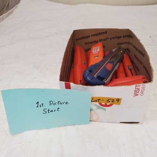 Lot of 11 Wiss Wk8v Retractable Utility Knife With 3 Blades Carde LOT-529 - Thumbnail 2