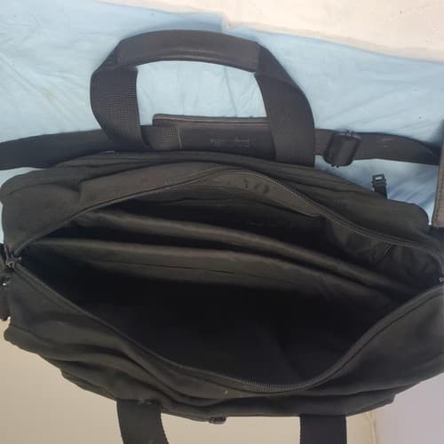 TUMI Black Ballistic Nylon Laptop Briefcase Shoulder Bag Travel Work Office - Thumbnail 8