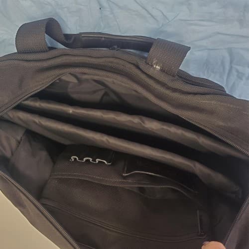 TUMI Black Ballistic Nylon Laptop Briefcase Shoulder Bag Travel Work Office - Thumbnail 11