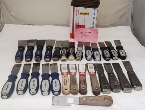 Lot of 27 Assorted Putty Knives & Scrapers Mixed Brands for Paint LOT-1059 - Thumbnail 11