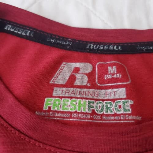 Lot of 4 Assorted Size M 38-40 Russell & Other Brand Dry Fit Short Sleeve Shirt - Thumbnail 10