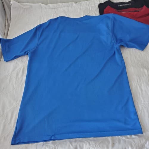 Lot of 4 Assorted Size M 38-40 Russell & Other Brand Dry Fit Short Sleeve Shirt - Thumbnail 12