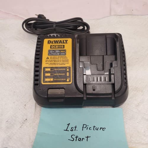 Dewalt DCB115 12V MAX 20V Lithium-Ion Battery Charger LOT-618 - Image 1