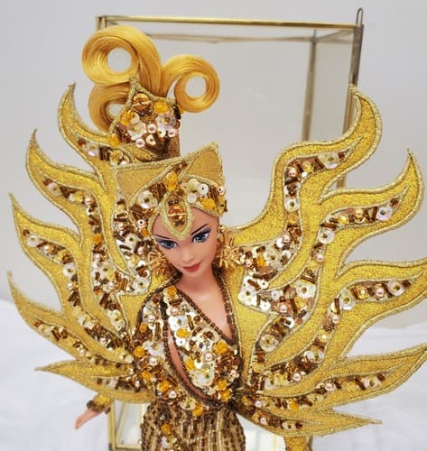 Vintage 1995 Bob Mackie Goddess of the Sun Barbie #14056 Limited Edition. - Thumbnail 2