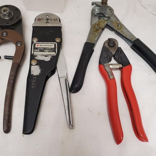 Lot of 5 Marson, Loos & Co. & more Crimping and Wire Stripping Tools Set LOT-829 - Thumbnail 7