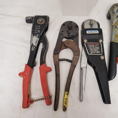 Lot of 5 Marson, Loos & Co. & more Crimping and Wire Stripping Tools Set LOT-829 - Thumbnail 9