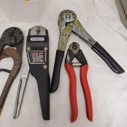 Lot of 5 Marson, Loos & Co. & more Crimping and Wire Stripping Tools Set LOT-829 - Thumbnail 10