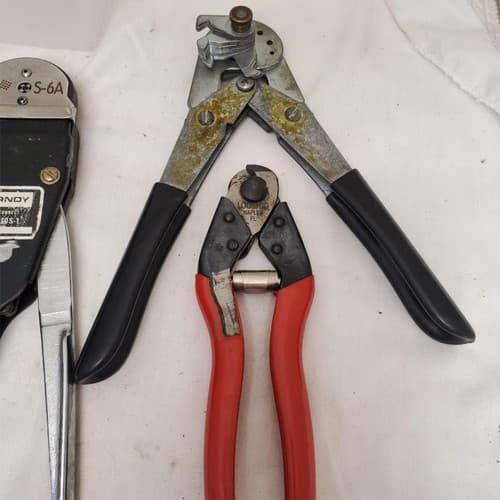 Lot of 5 Marson, Loos & Co. & more Crimping and Wire Stripping Tools Set LOT-829 - Thumbnail 8